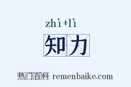 知力是什么意思的图片